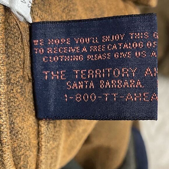 THE TERRITORY AHEAD Men’s Lined Barn Chore Jacket Coat Size Medium Brown READ - Picture 12 of 15